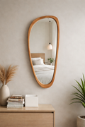 Bamboo Wall Mirror for Entryway - Ames