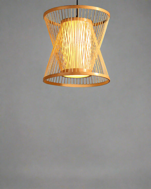 Rattan Hanging lamp for Living Room | Cane Pendant light | Wicker ceiling light - Cadley