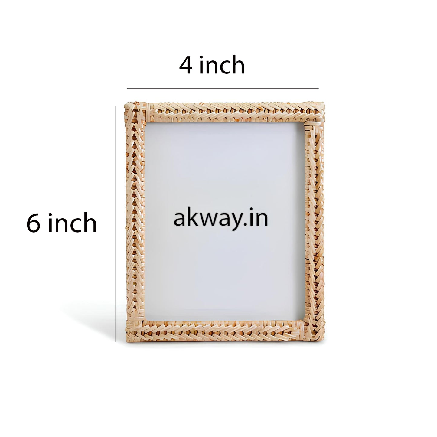 Rattan Photo Frame | Cane Photo Frame | Bamboo Photo Frame - Shrishti