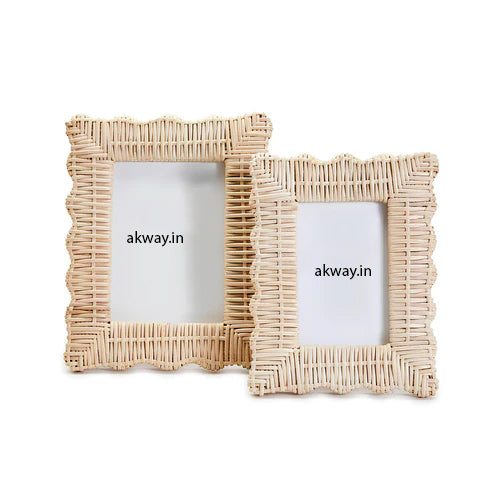 Rattan Photo Frame | Cane Photo Frame | Bamboo Photo Frame - Rebecca