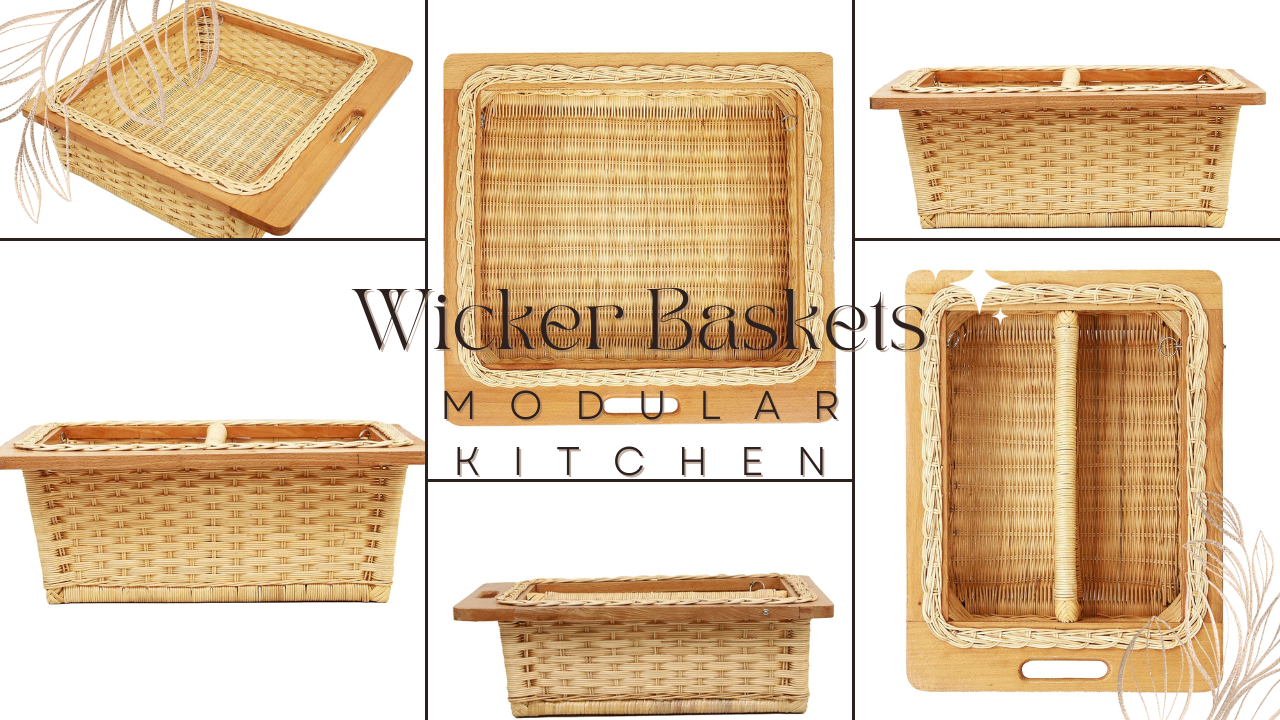 wicker basket for kitchen 
