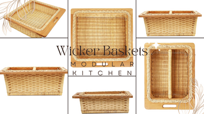 wicker basket for kitchen 