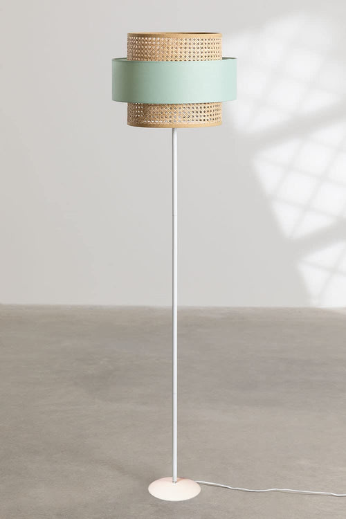 Rattan Cane Floor Lamp for Living Room - Aarti