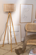 Rattan Cane Floor Lamp for Bedroom - Ammie