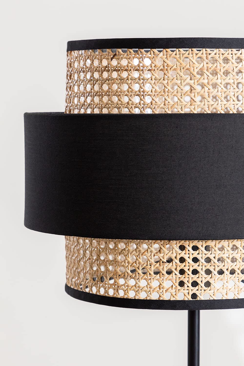 Rattan Cane Webbing Floor Lamp Bamboo Floor Lamp Cane Floor Lamp Standing Lamp Wooden Standing lamp -Avita by Akway - Ligh...
