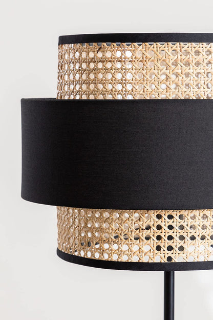 Rattan Cane Webbing Floor Lamp Bamboo Floor Lamp Cane Floor Lamp Standing Lamp Wooden Standing lamp -Avita by Akway - Ligh...