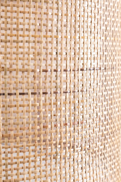 AKWAY Rattan Cane Webbing Floor Lamp Bamboo Floor Lamp Cane Floor Lamp Standing Lamp Wooden Standing lamp for Living Room...