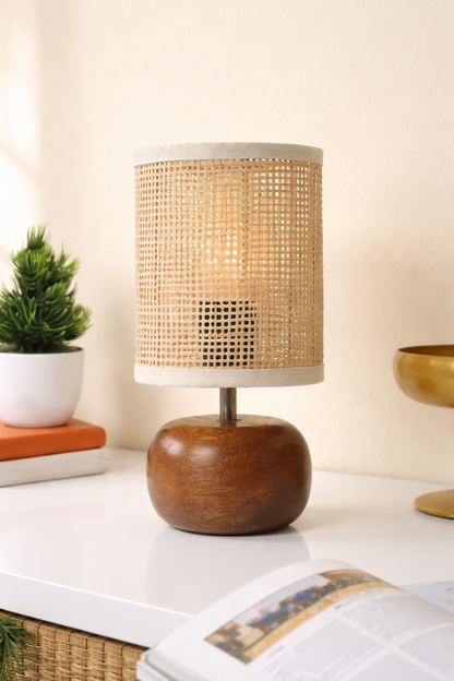 Rattan Table Lamp for Living Room | Handmade Table Lamp - Guinevere by Akway - Lighting > Table Lamps