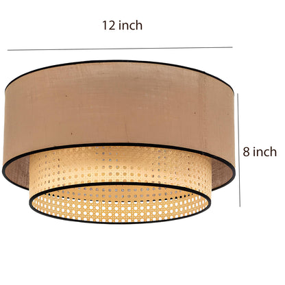 Jute Hanging lamp for Living Room | Jute Pendant light | Jute ceiling light -Tirtha