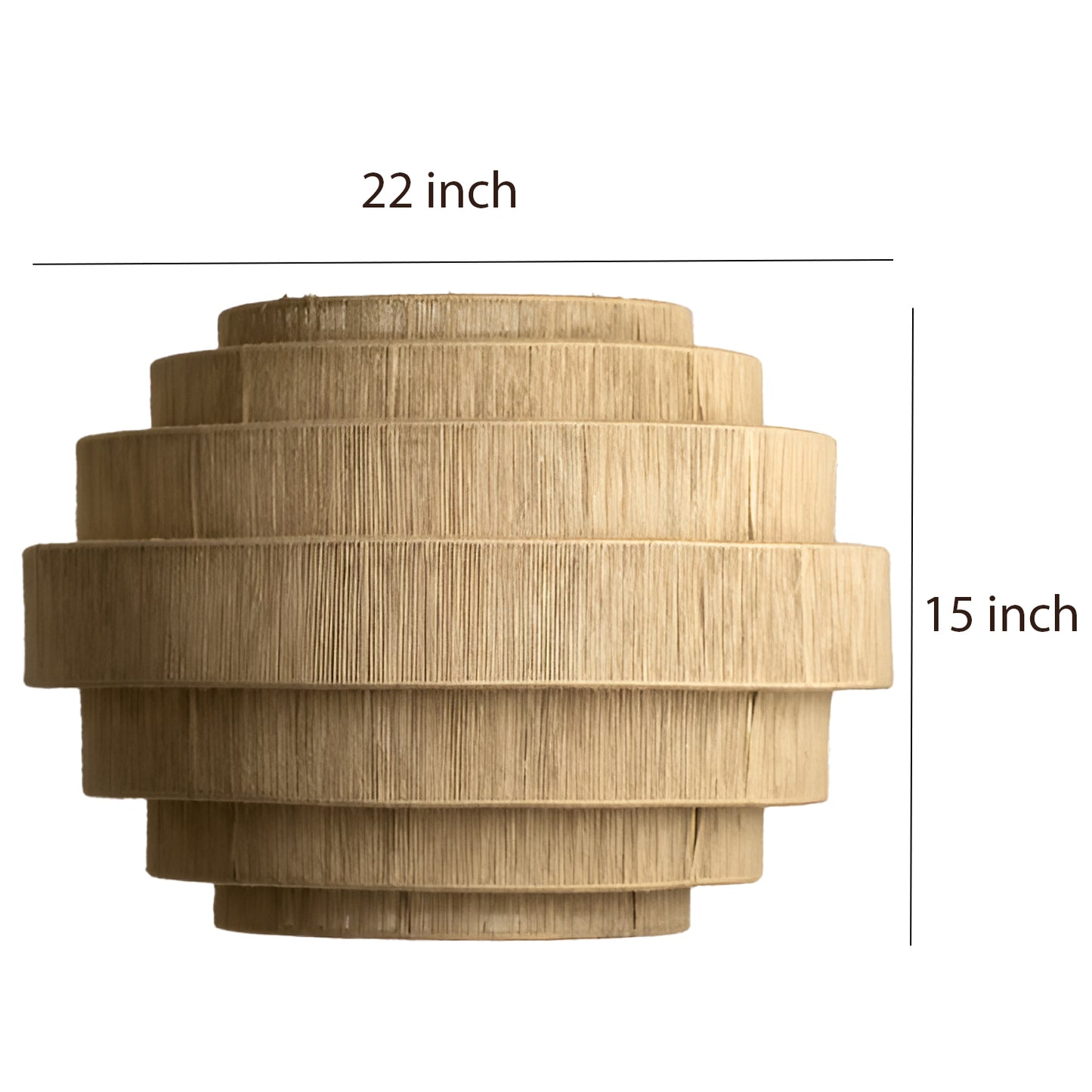 Bamboo Hanging lamp for Living Room | Rattan Pendant light | Cane ceiling light - Urvi