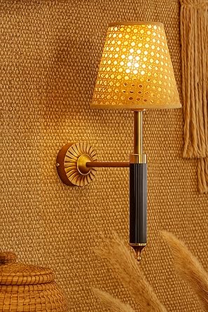Bamboo Wall Lamp For Living Room | Rattan Wall Light - Oeshi by Akway