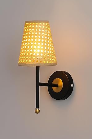 Rattan Wall Lamp For Living Room | Bamboo Wall Light - Ishani by Akway