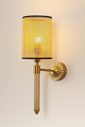 Bamboo Wall Lamp For Living Room | Rattan Wall Light - Alka by Akway