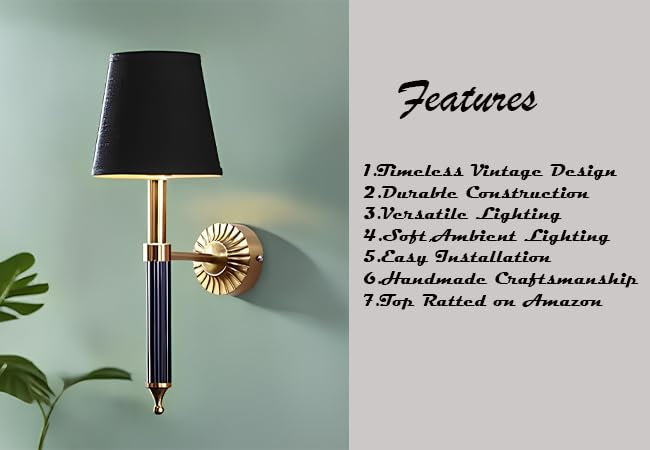 Modern Wall Lamp For Living Room | Vintage Wall Lamp - Niharika by Akway
