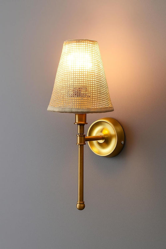 Bamboo Wall lamp for Living Room | Rattan Pendant light | Cane Webbing Wall Lamps- Alletta by Akway