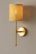 Wicker Wall Light for Bedroom | Cane Wall Sconce - Charvi