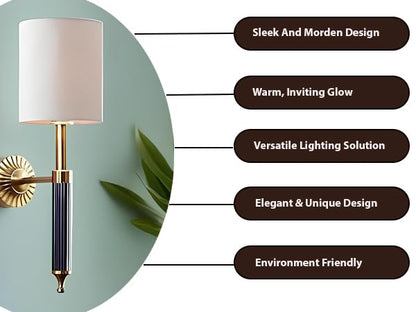 Modern Wall Light For Living Room | Industrial Wall Light - Nikita by Akway