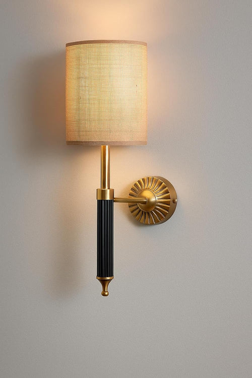 Jute Wall Lamp for Living Room - Ojasvi