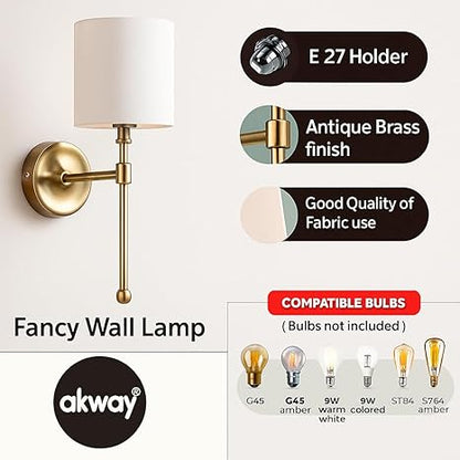 Wall Lamp For Living Room | Vintage Wall Light - Jhalak by Akway