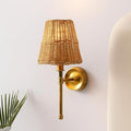 Wicker Wall Light for Hallway | Cane Wall Lamp - Janya
