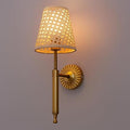 Rattan Wall Lamp for Hallway | Cane Wall Sconce - Jalsa