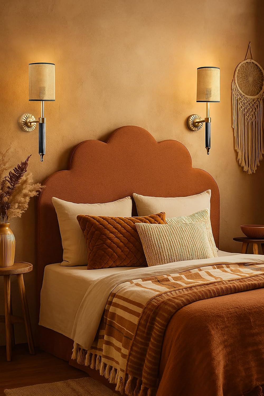 Bamboo Wall Lamp For Living Room | Rattan Wall Lamp - Nilima by Akway