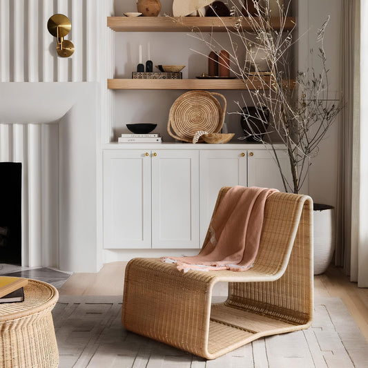 Wicker chairs for Lounge | Cane Chairs for garden - Navya by Akway