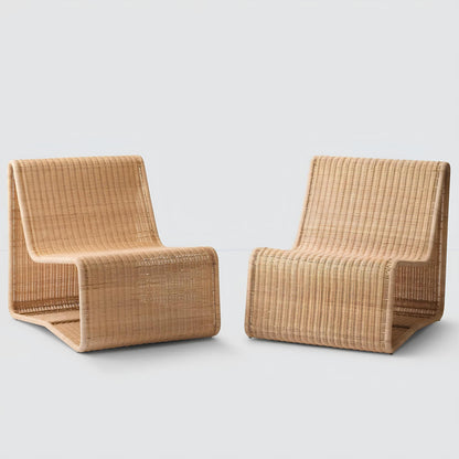 Wicker chairs for Lounge | Cane Chairs for garden - Navya by Akway