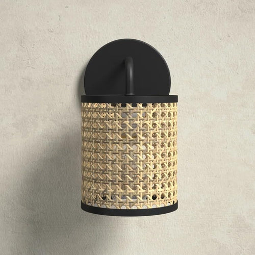 Wicker Wall Lamp for Study Room - Alysson