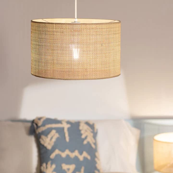 Bamboo Hanging lamp for Living Room | Rattan Pendant light | Cane ceiling light -Amania - Akway Home > Pendant Lights (Image 