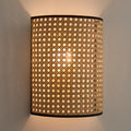 Bamboo Wall Sconce for Kitchen | Cane Wall Light - Athena