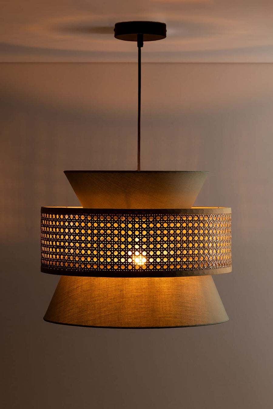 Bamboo Ceiling Light for Living Room - Amelia by Akway