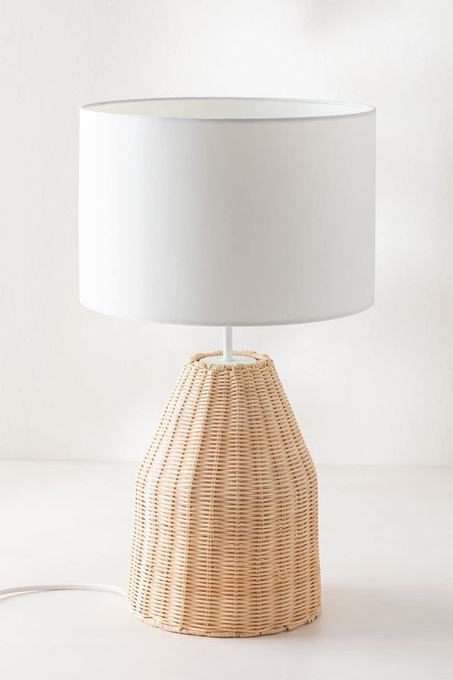 Rattan Table lamp for Living room | Bamboo Bedside table lamp | Cane Table lamp -Asuka by Akway