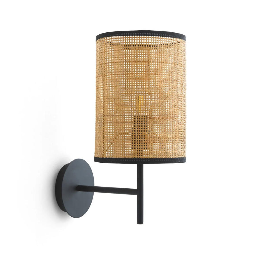 Bamboo Wall lamp for Living Room | Rattan Pendant light |Cane Webbing Wall Lamps- Adryan - Akway Lighting > Wall Lamps & Scon