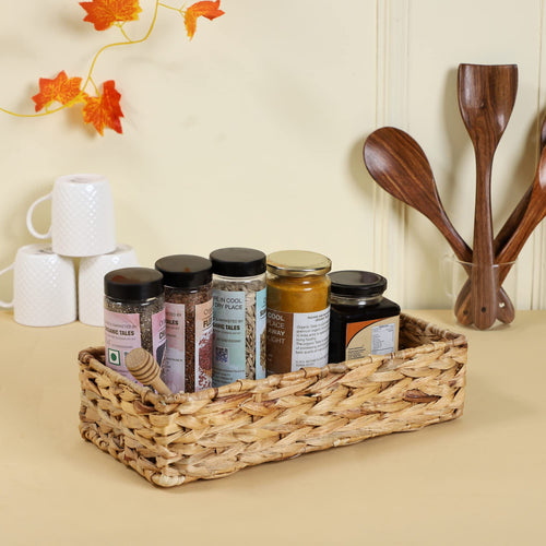 Seagrass Storage Basket for Kitchen - Gauri