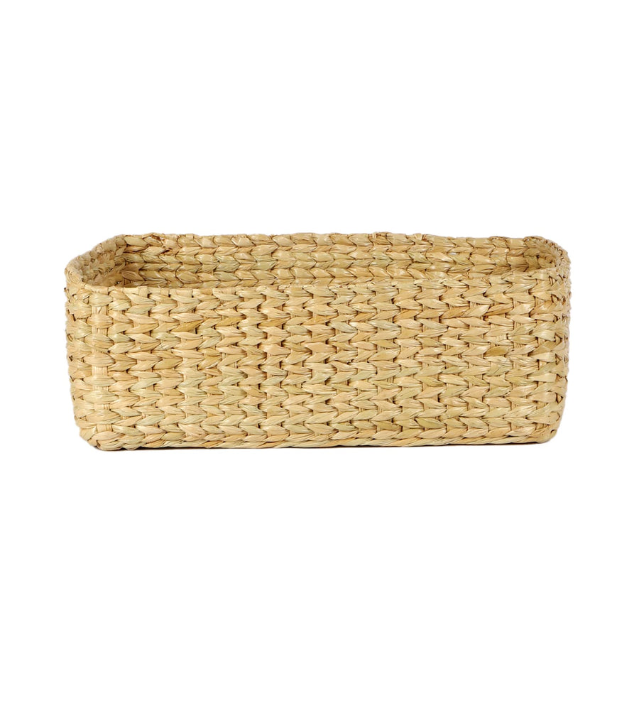 AKWAY Storage Baskets | Cane or Bamboo Basket | Tray Online as Gift Hamper Basket/Wardrobe Basket (Medium) (MEDIUM) - Akway H