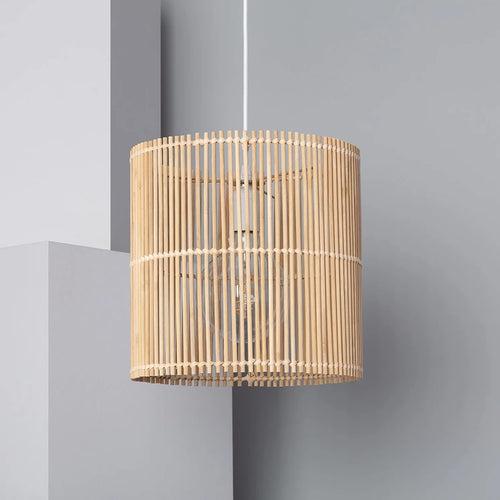 Bamboo Hanging Light for Bedroom | Rattan Pendant Lamp - Avital