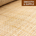 Cane Webbing Mesh - 2 Feet x 8 Feet (Natural Square Shape)