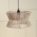 Raffia Ceiling Light for Kitchen | Woven Flush Mount Lamp - Amani