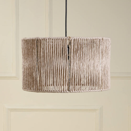 Raffia Hanging Light for Bedroom | Woven Pendant Lamp - Allure