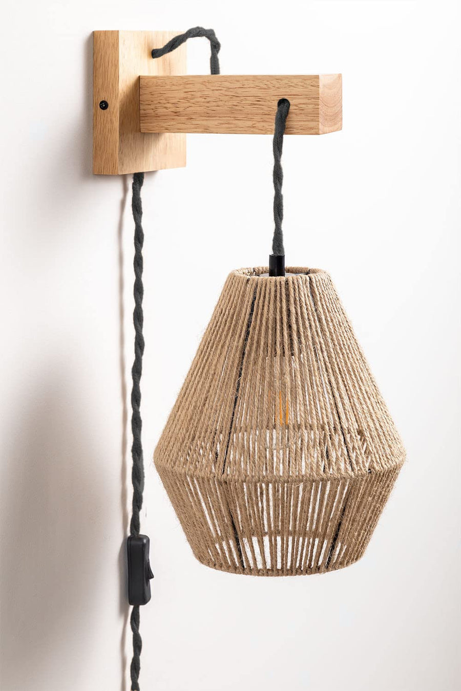 Bamboo Wall lamps For Living Room | Rattan Wall scones | Wicker Wall Lamps | Cane Wall Lamps - Anala - Akway Lighting > Wall 
