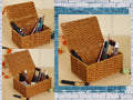 Wicker Storage Basket Set of 3 with Lids - Aditi