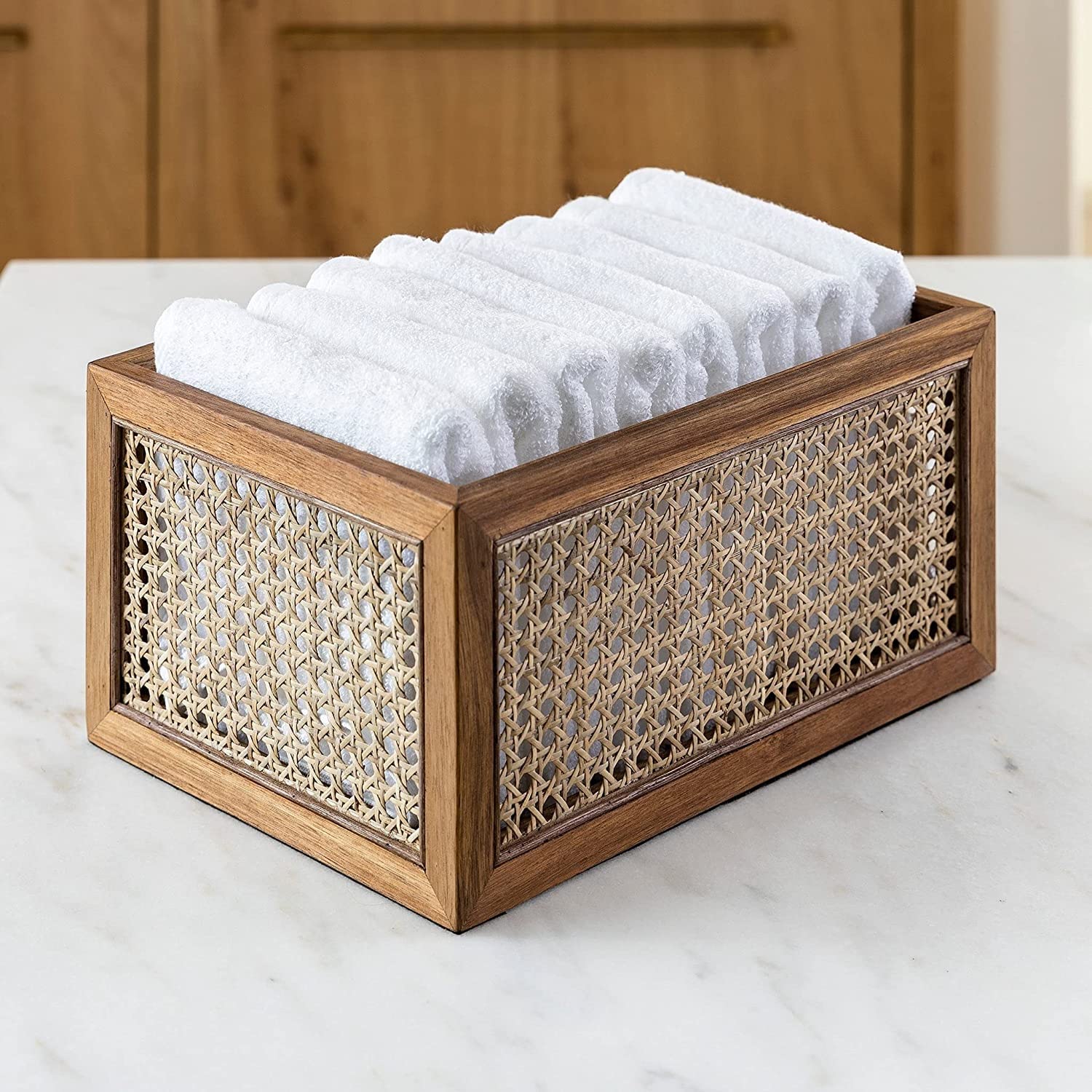 Cane webbing mesh | Rattan webbing mesh - 2 feet x 1 feet (Natural Hexagonal) - Akway