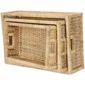 Rattan Storage Basket Set of 3 - Avery
