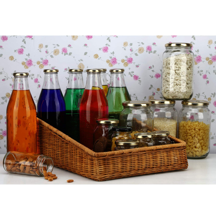 AKWAY Wicker Basket Organizer Basket suitable for Cloth, Storage Basket, Bin Organizer for Toiletry Towels Toys Bathroom Organizer Bread Basket Vegetable Basket (16" L x 12" W x 6" H, Brown) - Akway