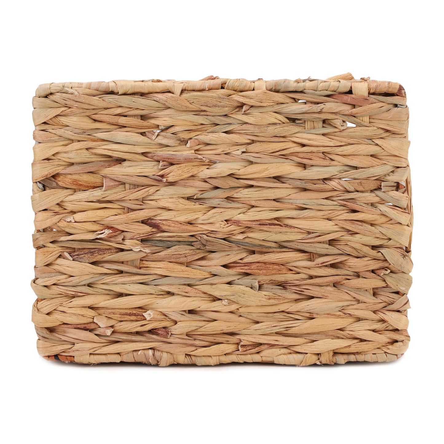 AKWAY Wicker Seagrass Water Hyacinth Kauna Grass Serving Tray Serving Tray for Home | Dining Table Decorative Trays | Serving Tray | Platter with Handles Diwali or Deepawali Gifts | 11" x 8" x 2.5"- Akway