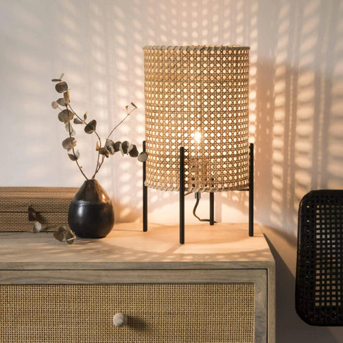 Rattan Table Lamp for Living Room - Addie