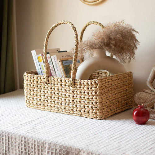 Wicker Storage Basket 10x8x5 Inch for Kitchen - Devi