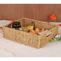Seagrass Storage Basket 12x8x4 Inch for Bathroom - Tara