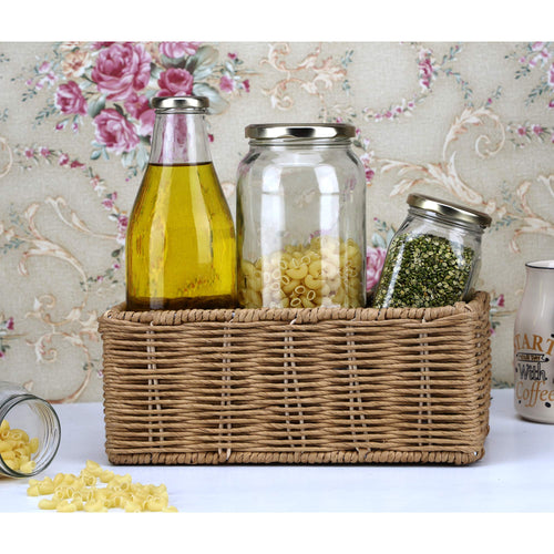 Wicker Storage Basket for Kitchen - Anaya